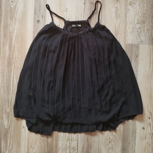 Express Black Flowy Blouse